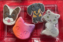 Load image into Gallery viewer, Bath Bomb- Cats, Paws, and Dogs