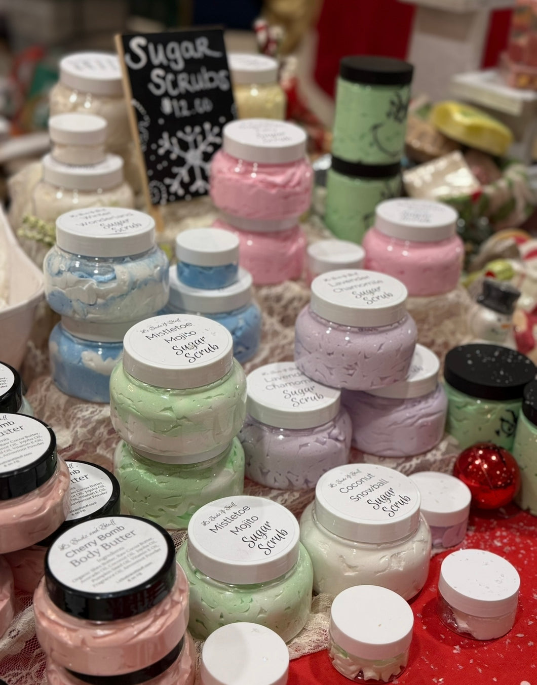 Sugar Scrubs- Foaming bath sugar scrubs